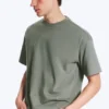 T-Shirt in lockerer Passform – Hellstaubiges Khaki-Grün