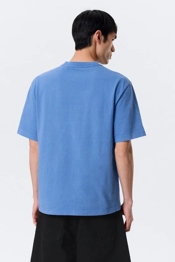 T-Shirt in lockerer Passform – Washed Blue T-Shirt in lockerer Passform – Washed Blue
