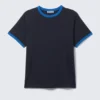 T-Shirt in Standard-Passform – Dunkelblau