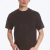 T-Shirt mit lockerer Passform – Dunkelbraun