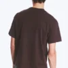 T-Shirt mit lockerer Passform – Dunkelbraun