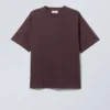 T-Shirt mit lockerer Passform – Dunkelviolett T-Shirt mit lockerer Passform – Dunkelviolett