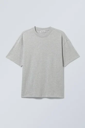 T-Shirt mit lockerer Passform – Hellgrau