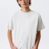 T-Shirt mit lockerer Passform – Hellgrau meliert T-Shirt mit lockerer Passform – Hellgrau meliert