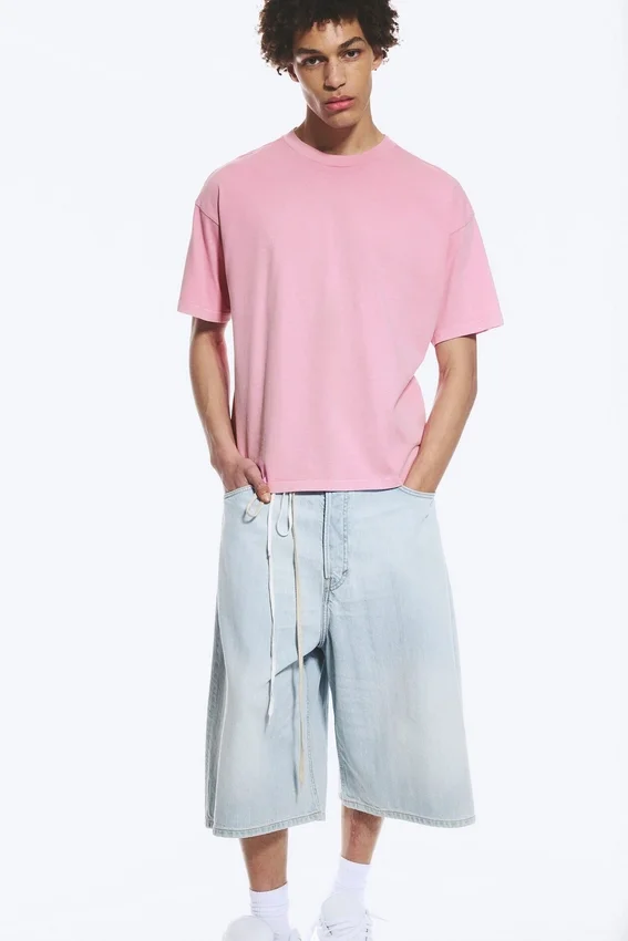 T-Shirt mit lockerer Passform – Rosa T-Shirt mit lockerer Passform – Rosa