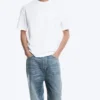 T-Shirt mit lockerer Passform – Weiß T-Shirt mit lockerer Passform – Weiß