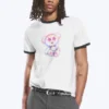 T-Shirt mit Print – Schwarz-Weiß – Bärenspray
