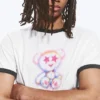 T-Shirt mit Print – Schwarz-Weiß – Bärenspray