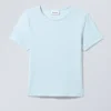 T-Shirt mit schmaler Passform – Hellblau T-Shirt mit schmaler Passform – Hellblau