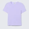 T-Shirt mit schmaler Passform – Hellviolett T-Shirt mit schmaler Passform – Hellviolett