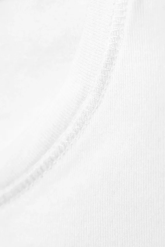 T-Shirt mit schmaler Passform – Weiß T-Shirt mit schmaler Passform – Weiß