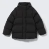 Taillierte Daunenjacke – Schwarz Taillierte Daunenjacke – Schwarz