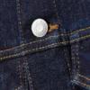 Taillierte Denim-Truckerjacke – Blue Rinse – Dunkelblau