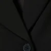 Taillierter Einreiher-Blazer – Schwarz Taillierter Einreiher-Blazer – Schwarz
