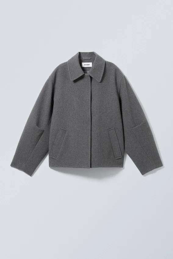 Tana-Jacke aus Wollmischung – Dunkelgrau Tana-Jacke aus Wollmischung – Dunkelgrau