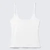 Tanktop mit schmalen Trägern – Weiß Tanktop mit schmalen Trägern – Weiß