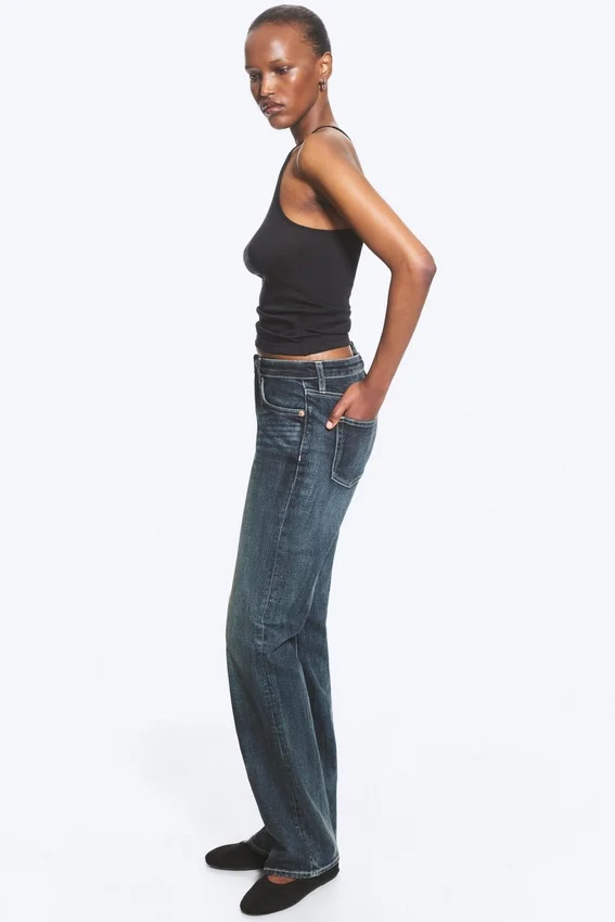 Tension Mid Rise Slim Bootcut Jeans – Deep Sea Blue – Dunkelblau Tension Mid Rise Slim Bootcut Jeans – Deep Sea Blue – Dunkelblau