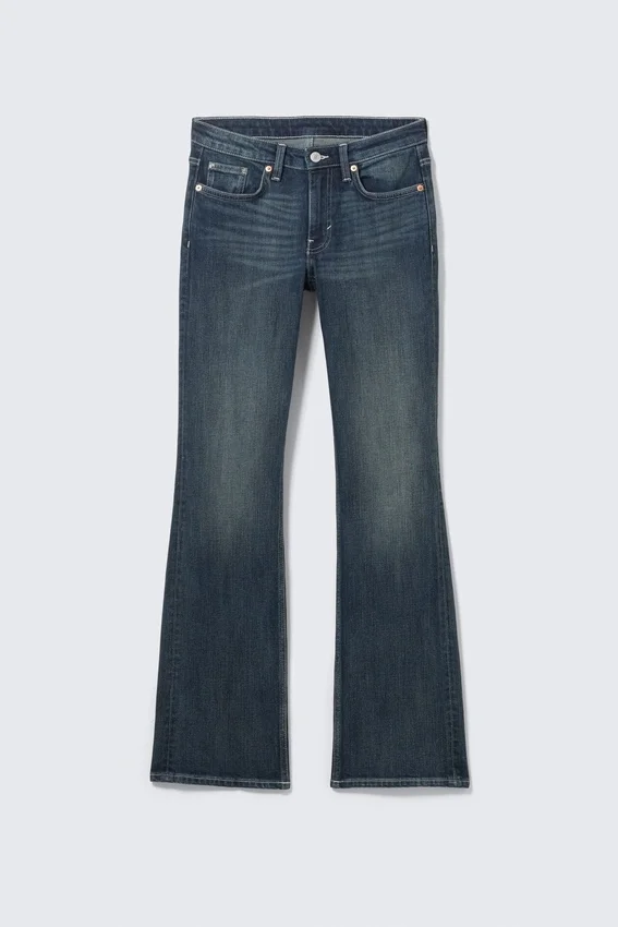 Tension Mid Rise Slim Bootcut Jeans – Deep Sea Blue – Dunkelblau Tension Mid Rise Slim Bootcut Jeans – Deep Sea Blue – Dunkelblau