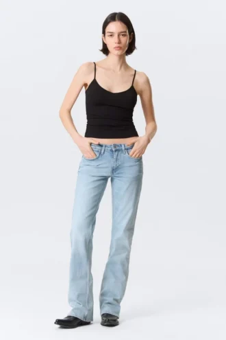 Tension Mid Rise Slim Bootcut Jeans – Dream Blue – Hellblau Tension Mid Rise Slim Bootcut Jeans – Dream Blue – Hellblau