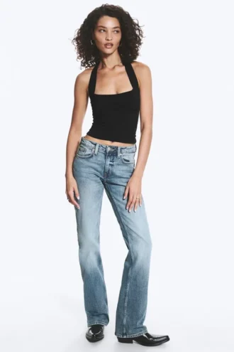 Tension Mid Rise Slim Bootcut Jeans – Kimberley Blue – Mittelblau Tension Mid Rise Slim Bootcut Jeans – Kimberley Blue – Mittelblau