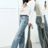 Tension Mid Rise Slim Bootcut Jeans – Kimberley Blue – Mittelblau Tension Mid Rise Slim Bootcut Jeans – Kimberley Blue – Mittelblau