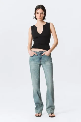 Tension Mid Rise Slim Bootcut Jeans – Perseus Blue – Mittelblau Tension Mid Rise Slim Bootcut Jeans – Perseus Blue – Mittelblau