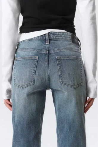 Tension Mid Rise Slim Bootcut Jeans – Thunder Blue – Dunkelblau Tension Mid Rise Slim Bootcut Jeans – Thunder Blue – Dunkelblau
