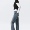 Tension Mid Rise Slim Bootcut Jeans – Thunder Blue – Dunkelblau Tension Mid Rise Slim Bootcut Jeans – Thunder Blue – Dunkelblau