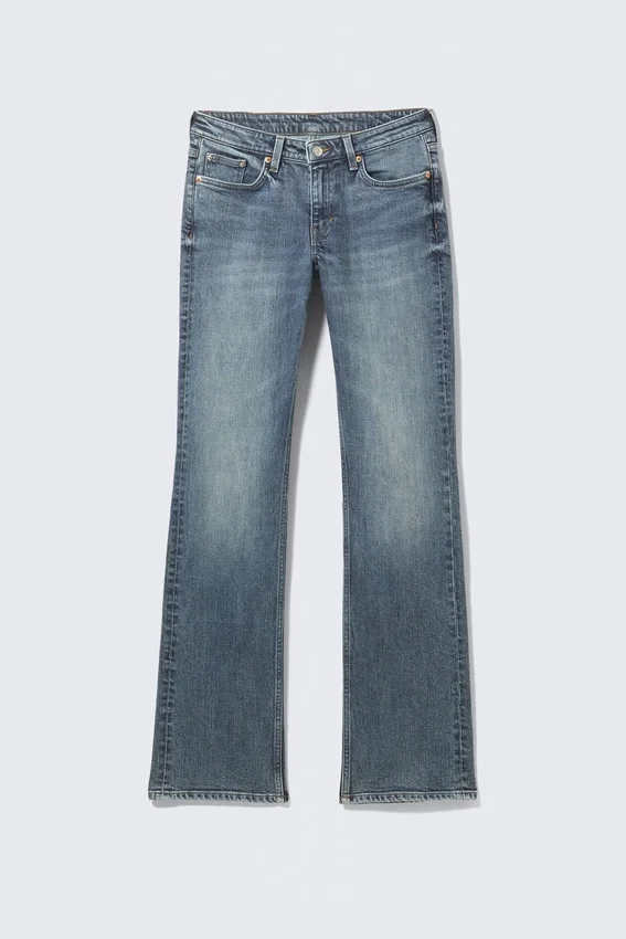 Tension Mid Rise Slim Bootcut Jeans – Thunder Blue – Dunkelblau Tension Mid Rise Slim Bootcut Jeans – Thunder Blue – Dunkelblau