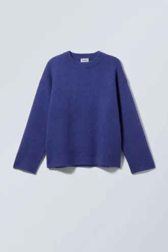 Teo Oversized-Pullover aus Wollmischung – Hellblau Teo Oversized-Pullover aus Wollmischung – Hellblau