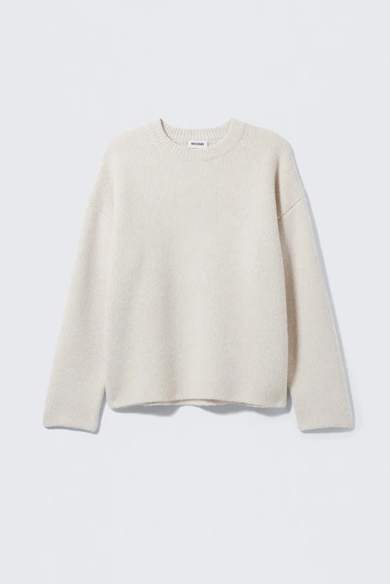 Teo Oversized-Pullover aus Wollmischung – Hellstaubgrau Teo Oversized-Pullover aus Wollmischung – Hellstaubgrau
