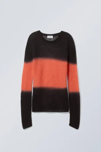 Tina-Pullover – Schwarz & Orange Tina-Pullover – Schwarz & Orange
