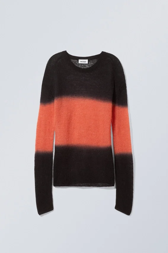 Tina-Pullover – Schwarz & Orange Tina-Pullover – Schwarz & Orange