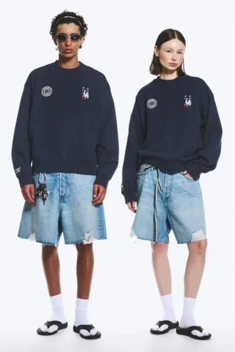 Toffs Boxy Football Sweatshirt – Dunkelblau
