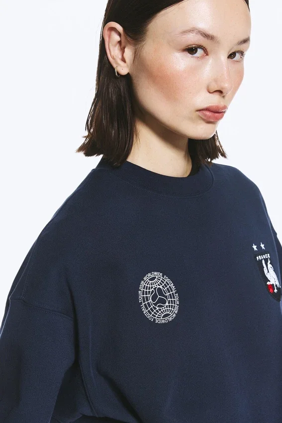 Toffs Boxy Football Sweatshirt – Dunkelblau Toffs Boxy Football Sweatshirt – Dunkelblau