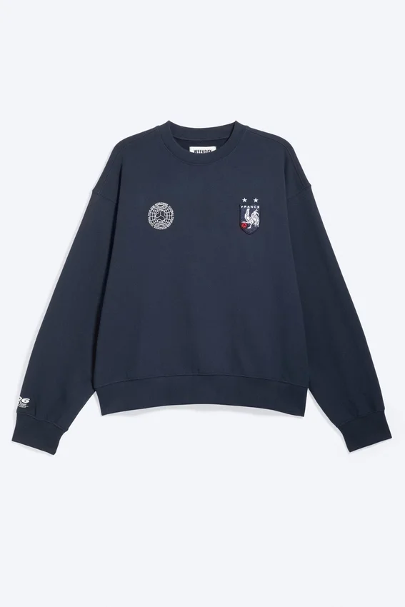 Toffs Boxy Football Sweatshirt – Dunkelblau Toffs Boxy Football Sweatshirt – Dunkelblau