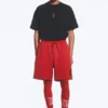 Toffs Relaxed Jersey Fußballshorts – Leuchtend Rot Toffs Relaxed Jersey Fußballshorts – Leuchtend Rot