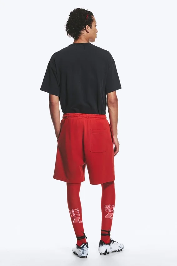 Toffs Relaxed Jersey Fußballshorts – Leuchtend Rot Toffs Relaxed Jersey Fußballshorts – Leuchtend Rot