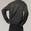 Tolles, kastenförmiges Langarmshirt mit Print – Dunkelgrau – Tristar Tolles, kastenförmiges Langarmshirt mit Print – Dunkelgrau – Tristar