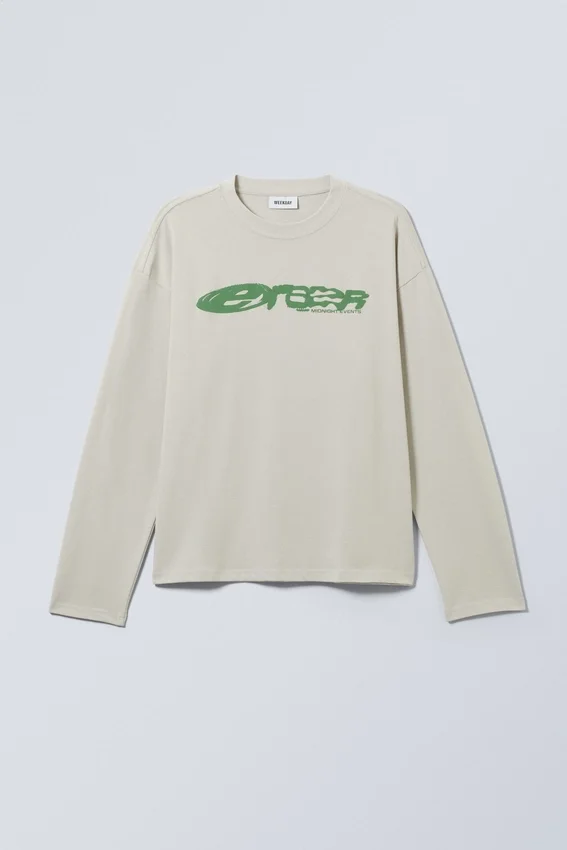 Tolles, kastenförmiges Langarmshirt mit Print – Erazer Dusty Mole Tolles, kastenförmiges Langarmshirt mit Print – Erazer Dusty Mole