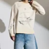 Tolles, kastenförmiges Langarmshirt mit Print – Light Dusty Mole – Sketch Tolles, kastenförmiges Langarmshirt mit Print – Light Dusty Mole – Sketch
