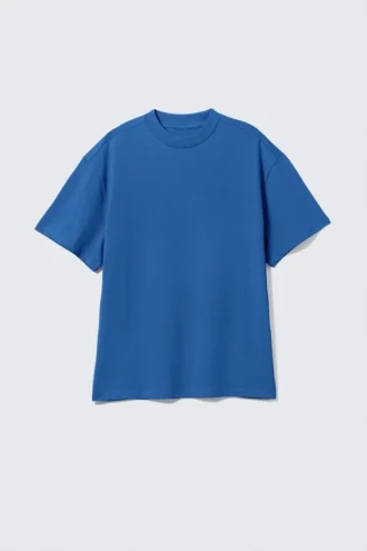 Tolles T-Shirt aus schwerem Stoff – Hellblau