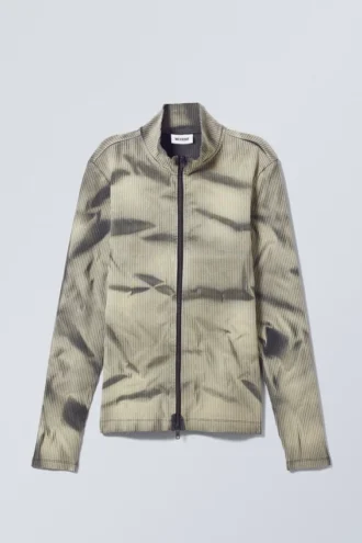Toni Zweifarbiger Rollkragenpullover mit Rippmuster und Reißverschluss – Zweifarbig in Beige und Schwarz Toni Zweifarbiger Rollkragenpullover mit Rippmuster und Reißverschluss – Zweifarbig in Beige und Schwarz