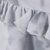 Top mit Rüschen und Trägern – Staubgrau – Clouded Marble Top mit Rüschen und Trägern – Staubgrau – Clouded Marble