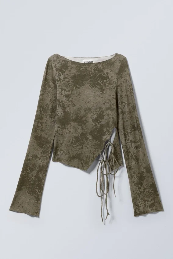 Top mit seitlichen Bändern – Taupe – Smoked Granite Top mit seitlichen Bändern – Taupe – Smoked Granite