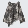 Transparente, asymmetrische Langarmbluse – Schwarz – Obsidian Mist Transparente, asymmetrische Langarmbluse – Schwarz – Obsidian Mist