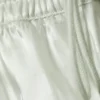 Transparente Hose mit Kordelzug und weitem Bein – Hellminze