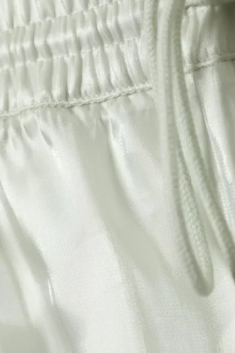 Transparente Hose mit Kordelzug und weitem Bein – Hellminze