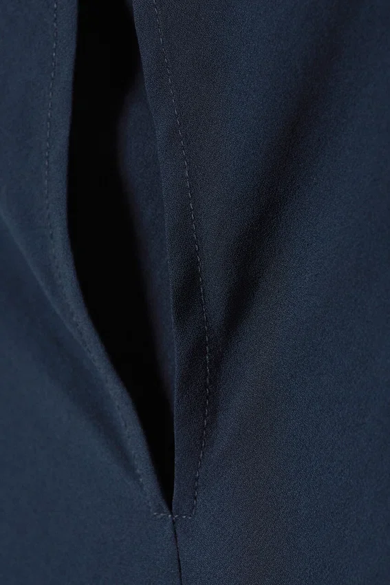 Transparentes, ärmelloses Mini-Kleid mit U-Boot-Ausschnitt – Dunkelblau Transparentes, ärmelloses Mini-Kleid mit U-Boot-Ausschnitt – Dunkelblau