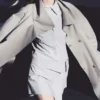 Trenchcoat in lockerer Passform mit Trichterkragen – Beige Trenchcoat in lockerer Passform mit Trichterkragen – Beige